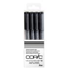.Too COPIC コピックマルチライナー 4本組 ブラックBセット 12507004