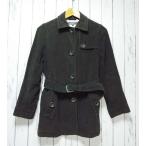 [. женщина. оборудование .]UNITED ARROWS PINK LABEL( розовый этикетка ) под замшу средний длина тренчкот l темно-зеленый серия l размер :SlUSED