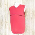 [ Trussardi ]TRUSSARDI GOLF шерсть 100% лучший ( вязаный ) розовый оттенок красного l размер : свободный lUSED LB2