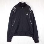 [ Adidas ]adidas раунд карман полный Zip выше спортивная куртка джерси l черный M Япония :OT женский б/у одежда 