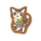 フェルト刺繍ブローチ　ＷＣＣ