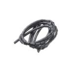 (まとめ)YAZAWA まとめるチューブ 内径:12mm 黒 1.5m FCT12K〔×20セット〕