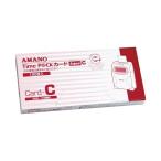 アマノ TimeP@CKカード 4欄印字C(25日締め/10日締め) 1パック(100枚) 〔×10セット〕