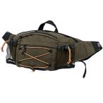 ウェスト ＆ ショルダー 2WAY バッグ カーキ オープンメッシュポケット付 ウェストバッグ ショルダーバッグ ミリタリーバッグ