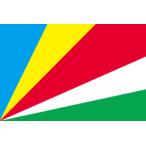 のぼり屋工房 ☆N_国旗 23146 セイシェル_L版 W750×H500  トロピカル 集客 販促品