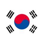 のぼり屋工房 ☆N_国旗 23188 大韓民国_No.2 W1350×H900  トロピカル 集客 販促品