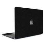 MacBook Air 13インチ スキンシール ケース 新型 M4 M3 M2 M1 2025 2024 2022 2021 wraplus ブラック光沢レザー