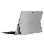 Surface Pro7 / Pro6 / Pro5 / Pro4 клейкая пленка кейс задняя сторона wraplus серебряный brush metal 
