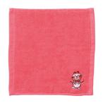 タオルハンカチ HEIKO シモジマ ファンシーペーパーシリーズ 丸辰コラボ チャーミーレトロ コットンハンカチタオル ストップペイル レッド 36624