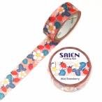 マスキングテープ SAIEN 彩宴 カミイソ産商 オリジナルシリーズ Wild Strawberry 苺 いちご UR-0220 15mm×7m