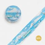 マスキングテープ BGM ビージーエム スペシャル 箔押し 水彩の町・海岸 BM-SPSM006 20mm×5m