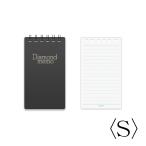  блокнот для заметок память midori зеленый diamond память S чёрный 5mm.19001-011