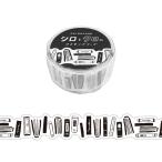 マスキングテープ マインドウェイブ MIND WAVE SHIROKURO シロとクロのマスキングテープ ダイカット ほん 18mm×5ｍ 95349