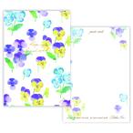  открытка Crows булавка Clothes-Pin naminami Series анютины глазки PC-14370 акварель Touch открытка лист документ 