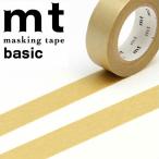マスキングテープ mt カモ井加工紙 mt1P basic  1巻 無地 金 MT01P205R 15mmｘ7m