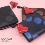 コンパクト 財布 レディース イタリアンレザー ドット柄　ミニマリスト ミニ財布 本革 女性 ギフト