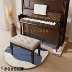 ピアノの防音絨毯 異型 厚さ6.2mm ピアノ用ラグ フロアマット 椅子パッド アップライトピアノカーペット 滑りにくい 静音吸音 北欧風