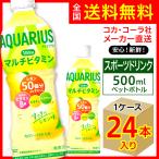 アクエリアス 1日分のマルチビタミン 500ml 24本入1ケース/スポーツ飲料 レモン PET ペットボトル 水分補給 コカ・コーラ社/メーカー直送 送料無料