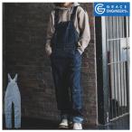 つなぎ服 サロペット GE-574 サロペット 金具が表に出ない安心設計 洗い加工 ヒッコリー GRACE ENGINEER'S オールシーズン skge-574 SKプロダクト