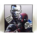 【新品 No 380】 ポップアートパネル デッドプール ＆ コロッサス アメコミ 映画