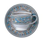 【お取り寄せ】 【並行輸入品】 ウェッジウッド カップ＆ソーサー WEDGWOOD フロレンティーン ターコイズ コーヒーカップ&ソーサー リー