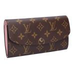 【並行輸入品】 ルイヴィトン LOUIS VUITTON 長財布 ポルトフォイユ・エミリー ローズ・バレリーヌ M61289 ブラウン