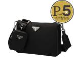 【並行輸入品】 プラダ PRADA ショルダーバッグ 【テスートサフィアーノ:TESSUTO+SAFFIAN】 2VH113 2DMH V XOP ブラック(F0002 NERO)