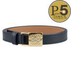 ロエベ LOEWE レディースベルト AMAZONA PADLOCK 2CM BELT E619Z15X12 ブラック