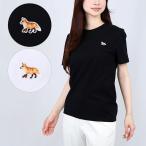 【並行輸入品】 メゾンキツネ MAISON KITSUNE レディース 半袖 Tシャツ BABY FOX PATCH REGULAR TEE-SHIRT MW00110KJ0008