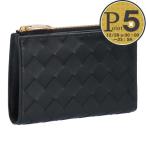 【並行輸入品】 ボッテガヴェネタ BOTTEGA VENETA 折財布 二つ折り財布 イントレチャート 749940 XCPP2 8425 BLACK-GOLD