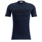 スウィックス SWIX 10031 レースX ショートスリーブ カラーDark navy/Lake blue(75110) メンズ アルペン クロスカントリースキー カヌー ベースレイヤー