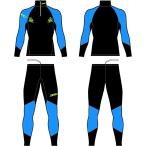  cave i плюс KV+ Cross Country лыжи Junior костюм для гонок la - чай две части черный / голубой 21V118.12J