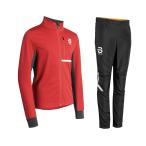 biyorunda-liBjornDaehlie 334013 Mobility junior цвет Deep red(35350) Cross Country лыжи Junior over джерси верх и низ в комплекте 