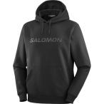  Salomon SALOMON LC2525200 SALOMON LOGO HOODIE MEN цвет DEEP BLACK мужской Parker тренировочный капот Town 