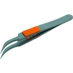 プライヤー・ニッパ・ピンセット ピンセット ＴＲＵＳＣＯ　ラバーグリップ付ピンセット　非粘着タイプ　１１５ｍｍ　先細鷲型　  (TSP-225)