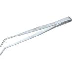 プライヤー・ニッパ・ピンセット ピンセット ＴＲＵＳＣＯ　ステンレス製ピンセット　１８０ｍｍ　曲ギザ付　  (TSP-38)