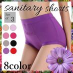 ショッピングサニタリーショーツ ハイウエストサニタリーショーツ お得な3枚セット お腹ゆったり 生理用ショーツ サニタリーショーツポケット付き レディース 下着 生理用パンツ さわやか