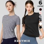 ゼクシィミックス ゼクシーミックス XEXYMIX xwfst01j3 半袖 Tシャツ トップス ヨガウェア トップス ピラティスウェア トップス