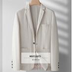 ジャケットメンズ春秋薄手ビジネステ...