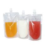 100パック、液体包装袋、果汁飲料、透明自己支持型ノズル袋、ヨーグルト密封された袋 500ML