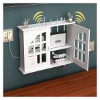  беспроводной подставка полка держатель box,WiFi маршрутизатор полка место хранения box, место хранения box кабель энергия плюс провод держатель дерево пластик настенный 