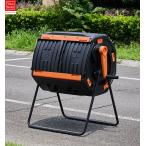 コンポスター 生ゴミ処理機 回転式 200L 生ごみ処理機 PP素材 大容量 有機肥料製造 雑草 落ち葉 野菜くず対応 組み立てが簡単