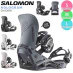 ショッピングSALOMON スノーボード ビンディング スノボー バインディング メンズ SALOMON サロモン HOLOGRAM ボード 23-24 グラトリ 軽量 黒 白 グレー 板と同時購入で取付無料