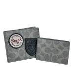 ショッピングコーチ 財布 コーチ 財布 メンズ COACH 折り財布 シグネチャー パッチ 3IN1 ウォレット CCG27 GRM グレーマルチ