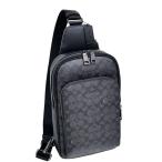コーチ バッグ メンズ COACH ショルダーバッグ シグネチャー イーサン パック スリングパック CZ393 QBMI5 チャコール×ブラック