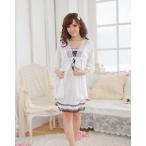 ホワイトネグリジェ & ガウン2点セット ルームウェア