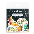  воздушная заслонка искусство хлопья наклейка cafe sweets