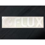 FLUX LOGO DIECUT STICKER Small White