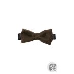 [ европейская одежда. Aoyama ] оттенок коричневого бабочка галстук мужской полоса свадьба [WEB ограничение ][MADE IN JAPAN]