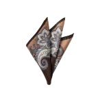 [ европейская одежда. Aoyama ] оттенок коричневого # pocket square [MOLINELLI][MADE IN ITALY] примерно 32.0×32.0cm
